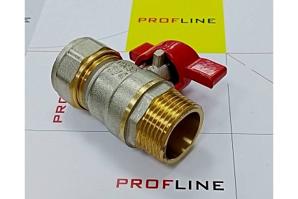 Кран шаровой для м/п труб PROFLINE цанга-штуцер 20x3/4 УТ-00036232