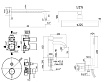 Душевой набор Paffoni Light KITLIG015HG071 душ 22.5 см, медовое золото