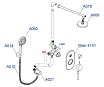 Душевой набор WasserKRAFT Main A16169