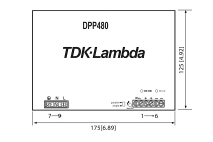 Блок питания TDK-Lambda DPP480-48-1/B