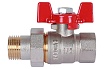 Шаровой кран с американкой Rommer 1/2", ВН/НР, RBV-0005-0510215, RG008UB5BJ9TAM