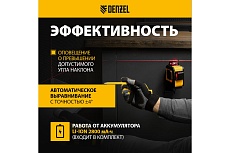 Мультипризменный лазерный уровень Denzel LX 360-2 Red 35076