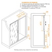 Душевая дверь RGW Passage PA-114-Gb 170x195, прозрачное, брашированное золото 030811417-16