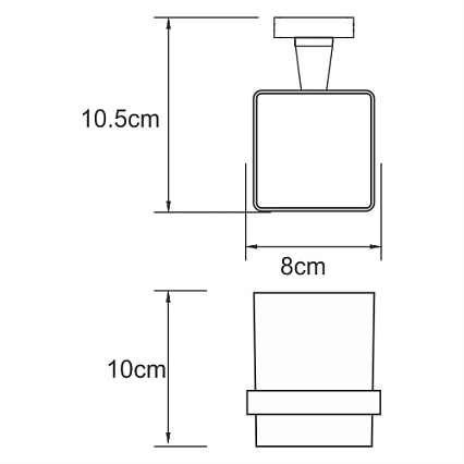 Держатель для стакана WasserKRAFT Dill K-3928