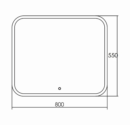 Зеркало Grossman Comfort 80x55 см с подсветкой