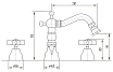 Смеситель для биде Migliore Princeton ML.PRN-825.DO золото