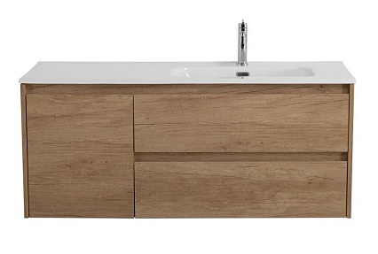 Мебель для ванной BelBagno Kraft 120 см, 2 ящика, 1 дверца, правая Rovere Nebrasca Nature