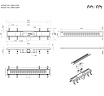 Душевой лоток Am.Pm PrimeFlow W02SC-P11-060-01BM 60 см, комб.затвор, решетка черный матовый