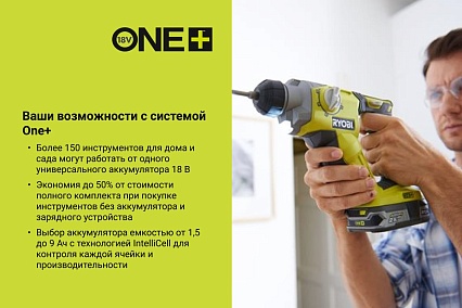 Перфоратор Ryobi ONE+ R18SDS-0 5133002305