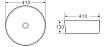 Раковина BelBagno BB1315-H316 41 см, бежевый матовый