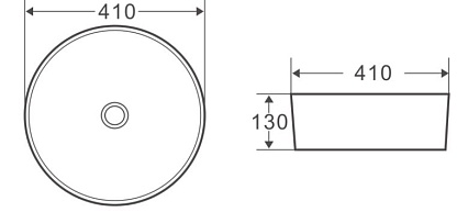 Раковина BelBagno BB1315-H316 41 см, бежевый матовый