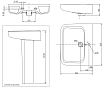 Пьедестал для раковины Arrow AGL9605A