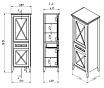 Шкаф пенал Creto Vetra 55.7 см L