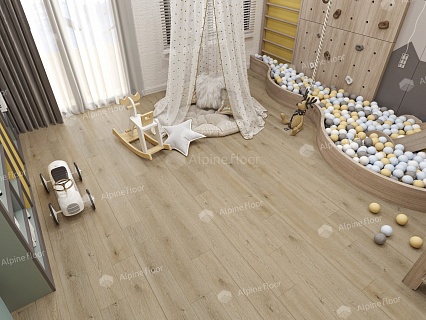 Виниловый ламинат Alpine Floor Easy Line New LVT Дуб Миндальный 1219.2x184.15x3 мм, ECO 3-27