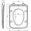 Крышка-сиденье для унитаза Arrow PG024-HUA с микролифтом