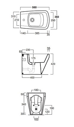 Напольное биде Simas Baden-Baden BB04bi*1