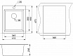 Кухонная мойка Granula GR-4201 41.5 см шварц