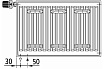 Радиатор Kermi FTV 10, 614001400, R, RAL 9016 белый FTV100401401R2Z