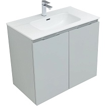 Мебель для ванной Aquanet Алвита New 80 см 2 дверцы серый