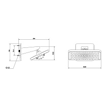 Верхний душ Vincea Inspire VSHD-3I4CMB черный матовый