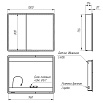 Зеркальный шкаф Lemark Element 100x80 с подсветкой LM100ZS-E, белый глянец