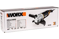 Угловая шлифовальная машина Worx 2350 Вт, 230 мм, коробка WX709