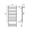 Полотенцесушитель электрический Point Артемида PN14150PE П8 50x100 c 2 полками, хром