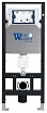 Комплект Weltwasser 10000011302 унитаз Merzbach 043 GL-WT + инсталляция + кнопка Amberg RD-BL