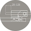 Душевая дверь Cezares SLIDER-B-1-70/80-GRIGIO-GM 70/80x195, серая, оружейная сталь