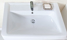 Мебель для ванной Бриклаер Палермо 70/3 см подвесная, белый глянец