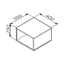 Ниша для хранения Am.Pm Func M8FOH0401WM 40x25 см, белый матовый