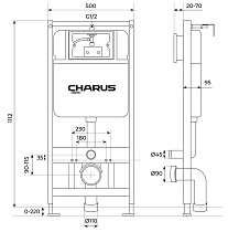 Инсталляция для унитаза Charus CC.300.80.01