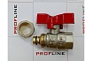 Кран шаровой для м/п труб PROFLINE цанга-гайка 16x1/2 УТ-00036227