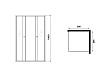 Душевой уголок Niagara Eco NG-1008-14QBLACK 80x80 стекло с рисунком мозаика, черный