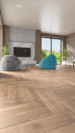 SPC ламинат Alpine Floor Parquet LVT Дуб Royal 590x118x2,5 мм, ECO 16-2