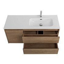 Мебель для ванной BelBagno Kraft 100 см, 2 ящика, 1 дверца, правая Rovere Nebrasca Nature