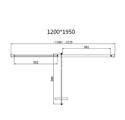 Душевой уголок Vincea Slim 8mm VSR-4SLP9012CL 120x90 хром, прозрачное