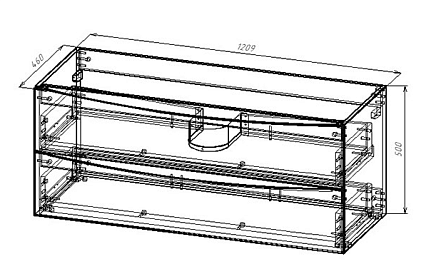 Тумба с раковиной Vincea Mia 120 см R.Wood