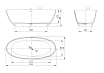 Ванна из искусственного камня Vincea VBT-4S01MW 170x76 см белый матовый