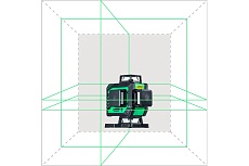 Комплект лазерный уровень greenliner 4-360 + штатив-штанга элевационный lp-300 Instrumax в комплекте с треногой 3 м IM0159