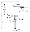 Смеситель для раковины VitrA Root Square A42731EXP хром