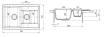 Кухонная мойка Dr.Gans Астра К 76 см, терра CM