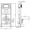 Подвесной унитаз SET Aquatek Вега-010 4в1 с микролифтом, кнопка хром