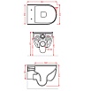 Подвесной унитаз Artceram The one THV001 01 00 bi безободковый, белый глянцевый