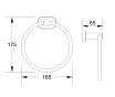 Полотенцедержатель Belz B90104 кольцо, черный