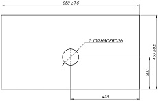 Столешница Allen Brau Infinity 85 см graphite structure, 1.21011.GR-S