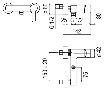 Смеситель для душа Nobili ABC AB87130CR