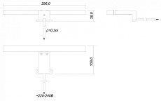 Светильник для зеркала Style Line хром СС-00000391