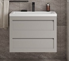 Мебель для ванной Art&Max Platino 75 см светло-серый матовый