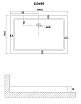 Поддон для душа Niagara Eco NG-P1180-14Q 110x80 белый